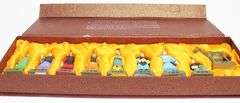 9 PIECE SET OF CHINESE WARRIOR STATUES