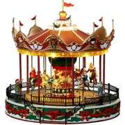 Festive Village Carousel Collectible