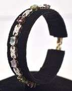 Multi-Gemstone Bracelet in Vermeil Sterling Silver