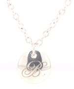 Tiffany & Co B Initial pendant on chain