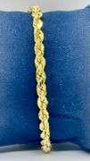14K Yellow Gold Twisted Rope Bracelet