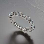 Beautiful 3.15 Ctw VVs1 Moissanite Eternity Ring