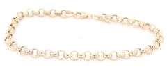 14kt Yellow gold Rolo link bracelet