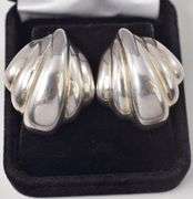 Shell Stud Earrings in Sterling Silver