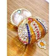 Fabergé Crowned Regal Egg with 24K Gold & Austrian Crystals