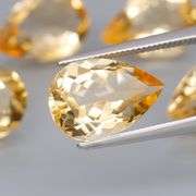 Heavy! 20.21ct top golden eye clean Citrine set!