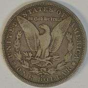 Sharp 1890-CC Morgan Silver Dollar. Key date