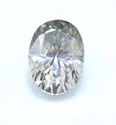 Sparkling 4.17 Ct VVs1 Ice Titanium Moissanite Solitaire