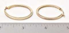 Hoop Earrings in Vermeil Sterling Silver