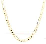 18kt Yellow gold Figaro chain necklace