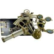 Solid Brass Nautical Sextant with Hardwood Box