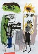 Spectacular One Of A Kind Mixed-Media On Paper by Romgo