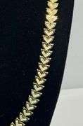 14K Yellow Gold Heart Link Necklace