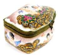 Antique Capodimonte Cherub Box