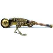 Brass Bosun's Pipe Whistle with Chain