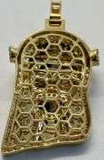 14K Yellow Gold Round Brilliant Cut Jesus
