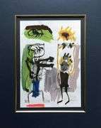 Spectacular One Of A Kind Mixed-Media On Paper by Romgo