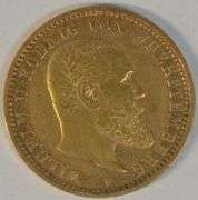 Very scarce 1905-F Germany 10 Marks Gold Piece. Nice