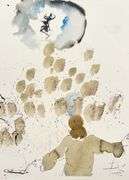 Highly Collectible and Rare Salvador Dali Original Lithograph from the 'Biblia Sacra' Suite