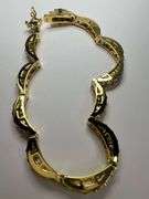 Elegant 14 Kt 16.1 Grams Yellow Gold Plated Tennis Bracelet