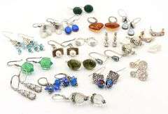Group lot of Vintage 925 sterling silver earrings