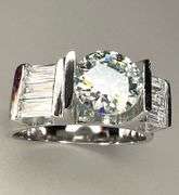 Sparkling 2.75 Ct VVs1 -Fire Mossanite Ring