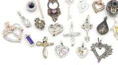 Group lot of Vintage 925 sterling silver pendants