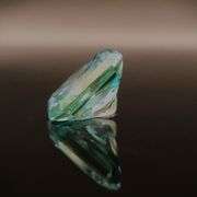 5.75 Ct Paraiba Green Princess Cut Fire Lab Simulated Diamond