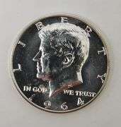 1964 Kennedy Half Accented Hair, (Proof)