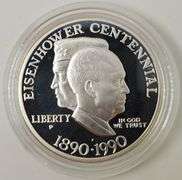 1990-P $1 Eisenhower Centennial PR DCAM