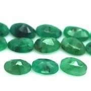 Rich emerald green 9.58ct 13pc emerald set!
