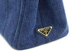 Brand new Prada Canapa Avio Denim Tote