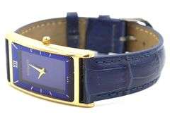 Wittinauer Tank style quartz blue dial watch