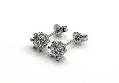 Dazzling 1.45 Ctw VVs1 D Lab Simulated Diamond Earrings