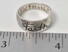Words of Encouragement Ring in Sterling Silver
