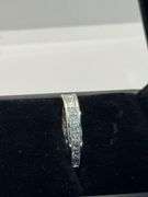 Platinum Princess Cut Diamond Wedding Band