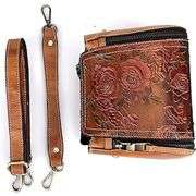 Leather Rose Crossbody Bag