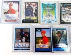 16 Autographed Baseball Cards