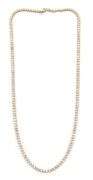 New 8.00ctw Round Diamond Prong Set Tennis Necklace in 14K