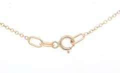 14kt Yellow gold 1/2ctw diamond leaf pendant on chain