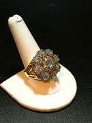 14 Kt Yellow Gold Plate Huge Majestic 21.5 Ctw Lab Simulated Diamond Ring