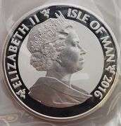 2016 Isle of Man 1 oz 999 Fine Silver "Angel" Reverse Proof Coin Mint Sealed