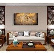 World Map Canvas Wall Art Ready-to-Hang