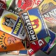 Collection of 20 Retro Gas & Oil Tin Signs