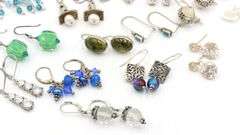 Group lot of Vintage 925 sterling silver earrings