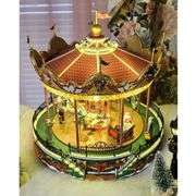 Festive Village Carousel Collectible