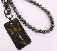 Artisan Holy Spirit & Heart Gemstone Necklace