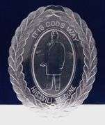 1901 President Wm. McKinley Glass Motto Plate