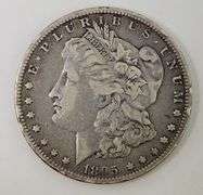 1895-O Morgan Silver Dollar, Circulated