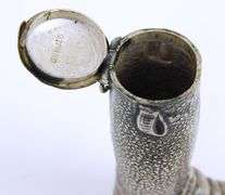 Antique Sterling Silver Boot Matchsafe
